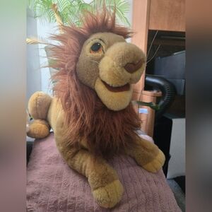 Lion King Vintage Simba Plush Puppet Disney Store Stuffed Toy